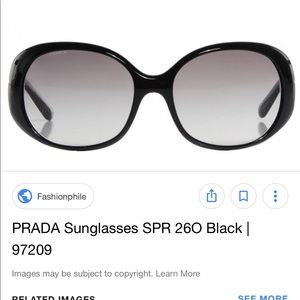 Light purple/brown ombré PRADA sunglasses